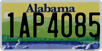 AL license plate 1AP4085