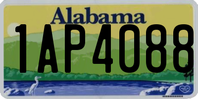 AL license plate 1AP4088