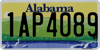 AL license plate 1AP4089
