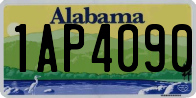 AL license plate 1AP4090
