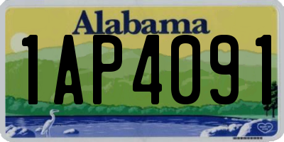 AL license plate 1AP4091