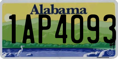 AL license plate 1AP4093