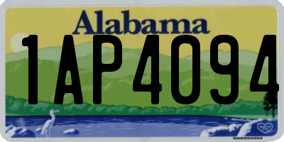 AL license plate 1AP4094