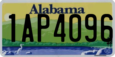 AL license plate 1AP4096