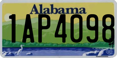 AL license plate 1AP4098