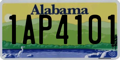 AL license plate 1AP4101