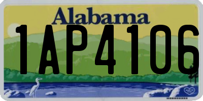 AL license plate 1AP4106