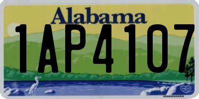 AL license plate 1AP4107