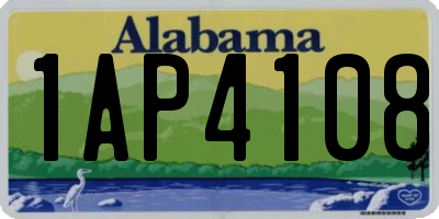 AL license plate 1AP4108