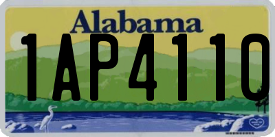 AL license plate 1AP4110