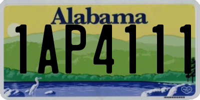 AL license plate 1AP4111