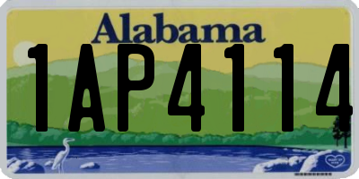 AL license plate 1AP4114