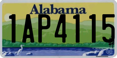 AL license plate 1AP4115