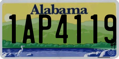 AL license plate 1AP4119