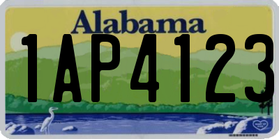 AL license plate 1AP4123