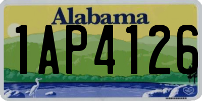 AL license plate 1AP4126