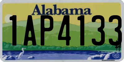 AL license plate 1AP4133