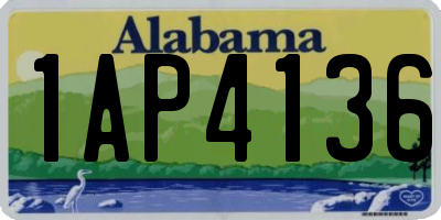 AL license plate 1AP4136