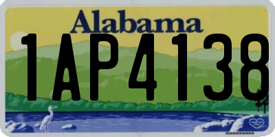 AL license plate 1AP4138
