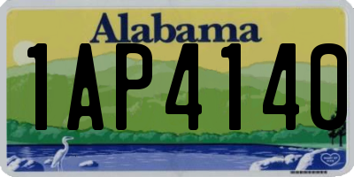 AL license plate 1AP4140