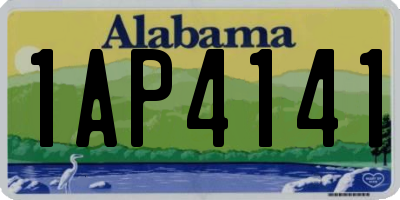 AL license plate 1AP4141