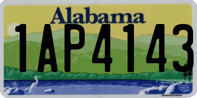 AL license plate 1AP4143