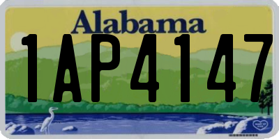 AL license plate 1AP4147