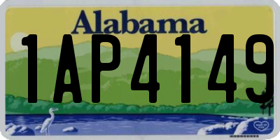 AL license plate 1AP4149