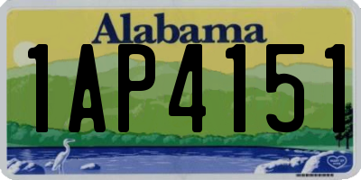 AL license plate 1AP4151