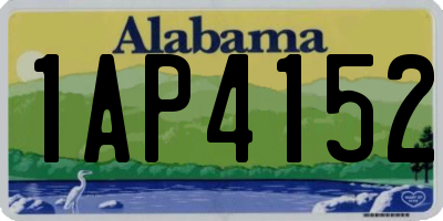 AL license plate 1AP4152