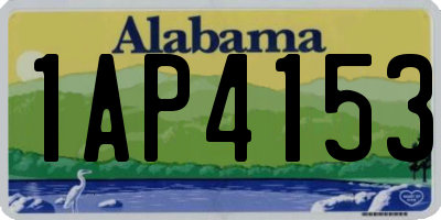 AL license plate 1AP4153