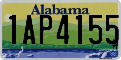 AL license plate 1AP4155