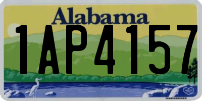 AL license plate 1AP4157