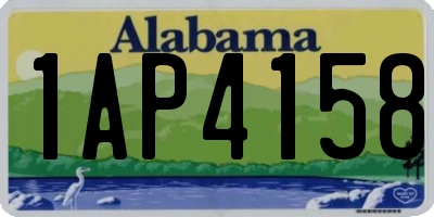 AL license plate 1AP4158