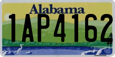 AL license plate 1AP4162