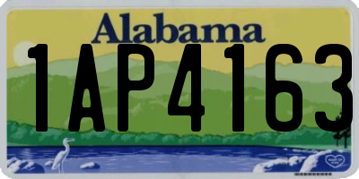 AL license plate 1AP4163