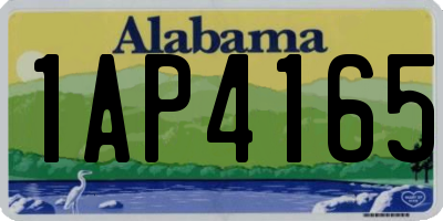 AL license plate 1AP4165