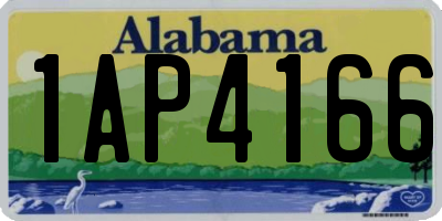 AL license plate 1AP4166
