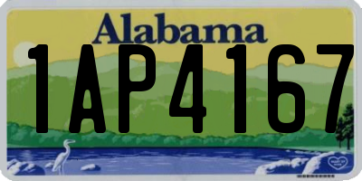 AL license plate 1AP4167