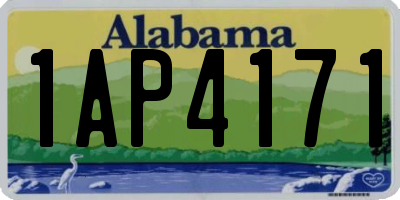 AL license plate 1AP4171
