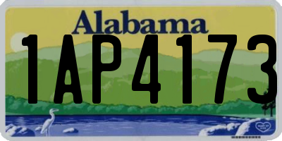 AL license plate 1AP4173