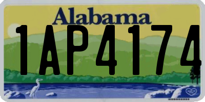 AL license plate 1AP4174