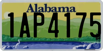 AL license plate 1AP4175