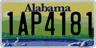 AL license plate 1AP4181