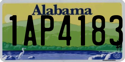 AL license plate 1AP4183