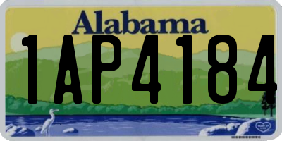 AL license plate 1AP4184