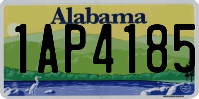 AL license plate 1AP4185