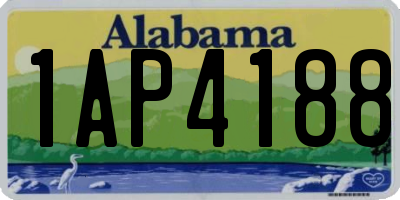 AL license plate 1AP4188
