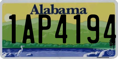 AL license plate 1AP4194
