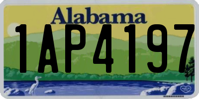 AL license plate 1AP4197